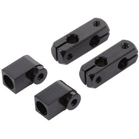 Resim Supermarket1 Universal Cnc Gizli Gövde Bağlantı Seti - 1/10 Rc Siyah Alüminyum 