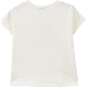 Resim United Colors of Benetton Kız Bebek Tshirt 3ı1xg10dı Ekru 