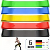Resim 5 adet Direnç Döngüsü Egzersiz Bantları - Ev Fitnessi, Germe, Güç Antrenmanı ve Fiziksel Terapi için Renkli TPE Egzersiz Bantları, Ev Egzersiz Gereksinimleri | Canlı Egzersiz Bantları | Dayanıklı Egzersiz Bantları, Ev Egzersiz Bantları 