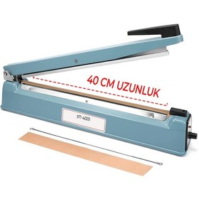 Resim 40 Cm Demir Gövde Poşet Yapıştırma Makinesi 