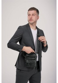 Resim Ççs 31621 Hakiki Deri Askılı Çanta Siyah 