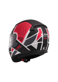 Resim Ls2 Rapid 2 Grid Kapalı Kask Beyaz - Kırmızı 