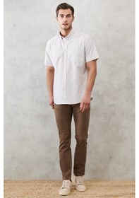 Resim AC&Co / Altınyıldız Classics Erkek Vızon 360 Derece Her Yöne Esneyen Slim Fit Dar Kesim Pamuklu Rahat Pantolon Vızon Vizon 