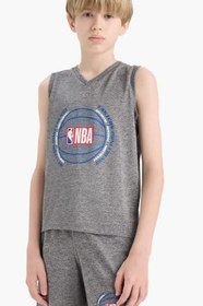 Resim DeFacto NBA Wordmark V Yaka Atlet Erkek Çocuk 