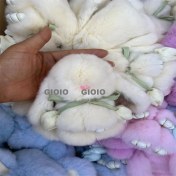 Resim Silver1 Gıoıo Yeni Yay Süsleri Tavşan Peluş Bebek Çekicilik Araba Anahtarlık Kolye (Yurt Dışından) 