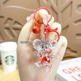 Resim Silver1 Iyi Şanslar Bebek Sevimli Karikatür Peluş Bebek Çanta Kolye Kız Öğrenci Bebek Asılı Anahtar (Yurt Dışından) 