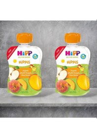 Resim Organik Şeftalili Mangolu Elma Püresi 100 Gr X 2 Adet 