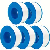 Resim 10 Adet Mavi PTFE Diş Conta Bandı - Sızdırmazlık Sağlayan, PVC İçermeyen Musluklar, Hortumlar ve Vanalar için Beyaz Sıvı Çekirdekli Tesisat Bandı | Boru Bağlantıları için Temel Ev Tamiri ve Atölye Aracı | Profesyonel Mavi Bant | Dayanıklı Conta Bandı 