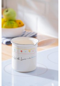 Resim Acar Made With Love Emaye Cezve - 10 Cm 