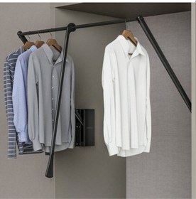 Resim Frenli Gardırop Asansörü Antrasit 