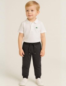 Resim Zekids Çocuk Beli Paçası Lastikli Yumuşak Dokulu Okul Eşofman Altı-16088 Füme 