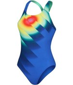 Resim Speedo Placement Digital Powerback Kadın Yüzücü Mayosu C-spe800314b2018- Siyah 