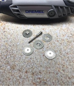 Resim BGA Dremel geleneksel gravür makinesi elmas disk seti 20mm 5 adet 