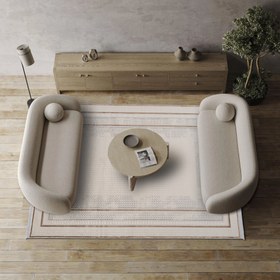 Resim Dolce Vita Halı Opera 8507 Camel Modern Salon Halısı - 300x400 