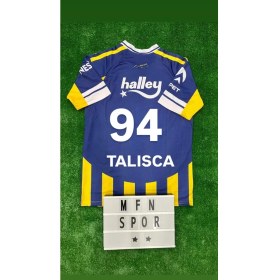 Resim 4'lü Set Fe.ner.bah'çe\\ 25/26 Tal.is.ca Iç Saha Sarı Lacivert Çocuk Forma Şort Bileklik Çorap 