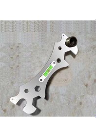 Resim Seviye Duş Bataryası Kurulumu İle Özel Anahtar Aletleri Banyo Çok Fonksiyonlu Seviye Anahtarı Cetvel Mesafe Ölçme Aracı 