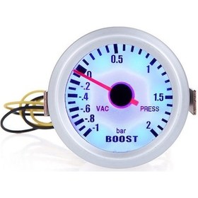 Resim Otomobil Turbo Baskı Ölçer -1 2bar Mavi Led Işıkli Hassas Gösterge 