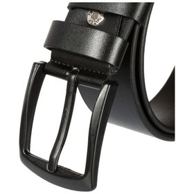 Resim Süzer Deri Siyah Suni Deri Düz Renk 4.5 Cm.lik Spor Kemer - 4500-düz Siyah 