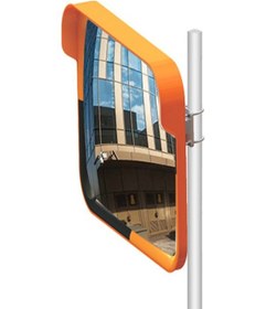 Resim Trafik Aynası Otopark Giriş Çıkış Aynası Bombeli Güvenlik Aynası 60x80 Cm Ve 2.5m Ayna Direği 12248 Tga+d01-2.5m 