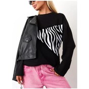 Resim Iren Renetti Büyük Beden Spor Sweatshirt 253483920 Siyah 