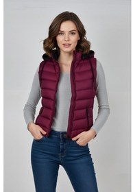 Resim Baglan Kadın Kapüşonlu Spor Yelek 5000 Bgl-st04894 Bordo 