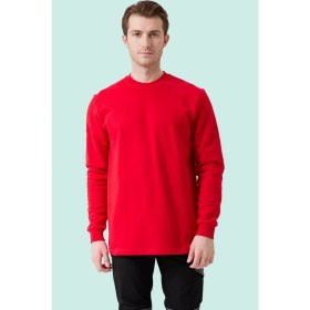 Resim Pamuklu Sweatshirt Kışlık Erkek Süveter Galanthus Basic Rahat Kesim Günlük Iş Kullanımı Için 