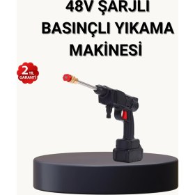 Resim Rivera Tech Rvrhb Taşınabilir Basınçlı Yıkama Makinesi - 5m Hortumlu Köpük Şişeli 48V Güçlü 