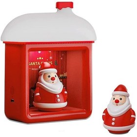 Resim Geeroyoo Usb Şarjlı Çocuk Gece Lambası: 3d Noel Baba Figürlü, 3 Aydınlık Modlu, Manyetik Açma/kapama Özellikli Kırmızı 