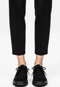 Resim Siyah Nubuk Kadın Hakiki Deri Ayakkabı 628.5547 Siyah 