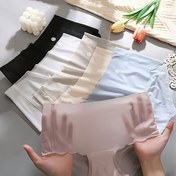 Resim 5'li Paket Kadınlar İçin Ultra İnce Dikişsiz Nefes Alabilir Orta Bel Bulut Şekilli İç Çamaşırları - Yumuşak Pastel Renkler, Minimalist Zarif Tasarım, Günlük Konfor için Makinede Yıkanabilir, Feminin İç Giyim, Hafif Kumaş 