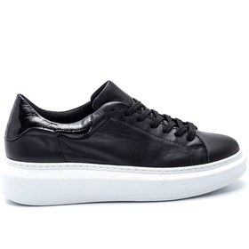 Resim Kadın Deri Sneaker 