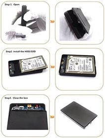Resim Apera GN-70 2.5 İnç Sata Harddisk Kutusu USB 2.0 Max 2 TB Destekler 