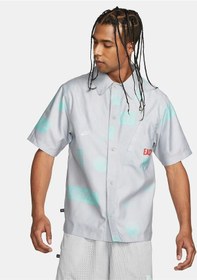 Resim Nike Kd Full-length Button Erkek Gömlek Gri 