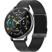 Resim Geeroyoo JZR-GY 1.39" Yuvarlak Ekran Bluetooth Uyku Takibi Çoklu Spor Ip68 Adımsayar Siyah Çelik Siyah Akıllı Saat (İthalatçı Garantili) 