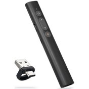 Resim Yuntech01 Rf-071 Lazer Sunum Kalemi: 30m Kumanda/200m Lazer Mesafesi, Usb/type-c Çift Bağlantı, Tam Ekran Fonksiyonu, Windows/mac/linux Uyumlu, Pil Desteği 