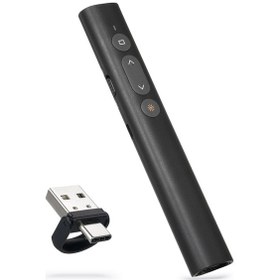 Resim Yuntech01 Rf-071 Lazer Sunum Kalemi: 30m Kumanda/200m Lazer Mesafesi, Usb/type-c Çift Bağlantı, Tam Ekran Fonksiyonu, Windows/mac/linux Uyumlu, Pil Desteği 