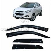 Resim Hyundai Ix35 2016 4 Parça Cam Rüzgarlığı Esnek Malzeme Siyah Renk 