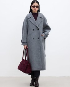 Resim Italian Premium Cachet Coat Grey - GREY / M 