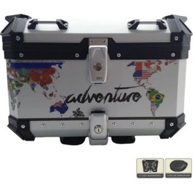 Resim Coocase Alüminyum Arka Çanta Gümüş Word 55l Gümüş 