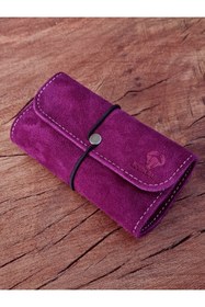 Resim English Leather Küçük Tutun Kesesi Cüzdan Tutun Çantası %100 Gerçek Deri Süet Deri 