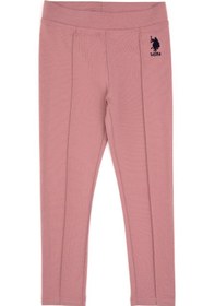 Resim U.S. Polo Assn. Kız Çocuk Orkide Nervürlü İnterlok Tayt 50316891-VR221 