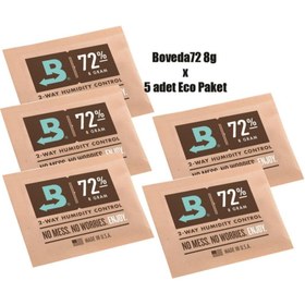Resim Boveda 72 8g Humidor Puro Kutusu Nemlendirici 5li Paket 