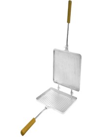 Resim woodhub Renkli ve pratik el tostü, lezzetli kahvaltı keyfi 