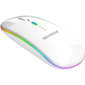 Resim Microcase 1600 Dpı Şarj Edilebilir 2.4 Ghz Rgb Işık Çift Modlu Bluetooth Mouse - AL2767 Beyaz 