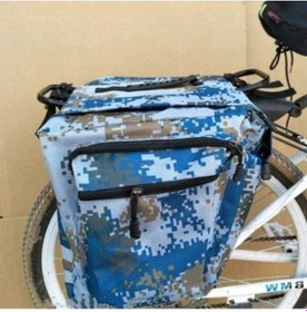 Resim Tongxida Dağ Bisikleti Arka Paket Bisiklet Taşıyıcı, Mavi Renkli Sırt Çantası Paketi Renkli 