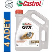 Resim Castrol GTX 20W-50 Sentetik Motor Yağı 4 x 3 L 