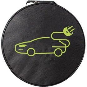 Resim Geeksen Sünger Astarlı Taşınabilir Elektrikli Araç Şarj Kablosu Çantası Yuvarlak 