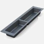 Resim Adilon Kaşıklık 107 mm Çift Bölme Antrasit 