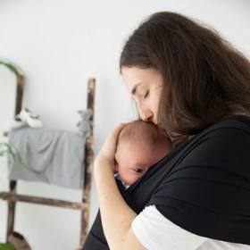 Resim Discovery Siyah Bebek Kanguru Sling - TEK BEDEN 