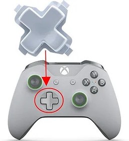 Resim Deal4GO D-PAD Yön Düğmesi Xbox one Kablosuz Denetleyici Yön Kontrolü Ok Düğmeleri için Değiştirme (Gri) 